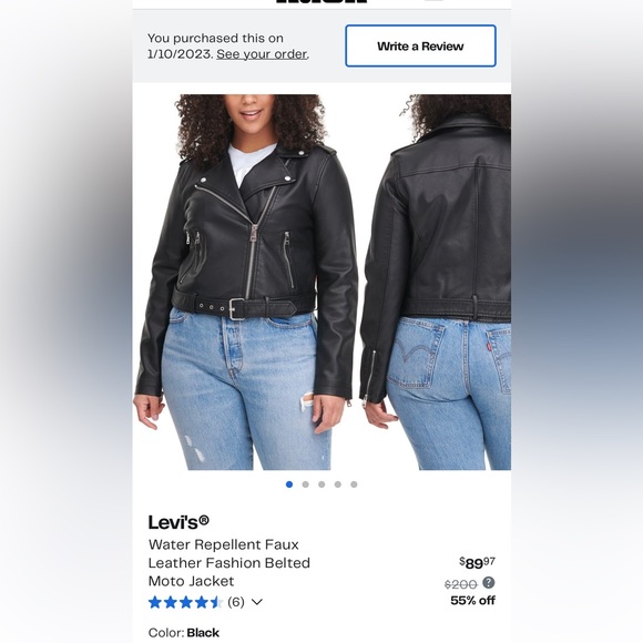 Levi Leather Jacket - Picture 5 of 6